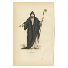 Antiker Druck von Saint Benoit, 1845