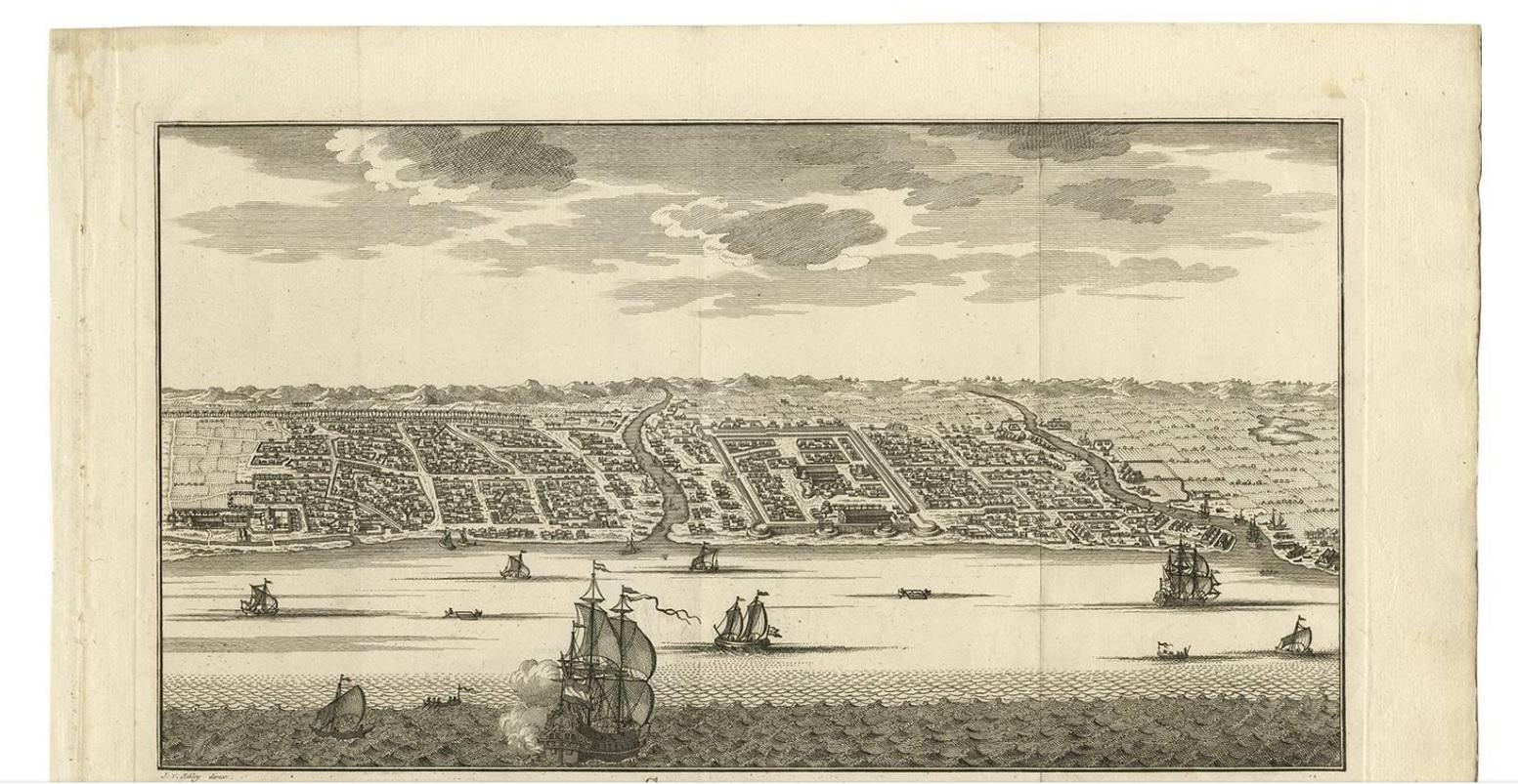 Antique Print of Samboupo ‘Sulawesi, Indonesia’, 1750 In Good Condition For Sale In Langweer, NL