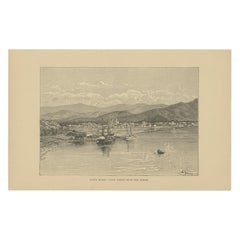 Antiker Druck von Santa Marta von Reclus '1885'