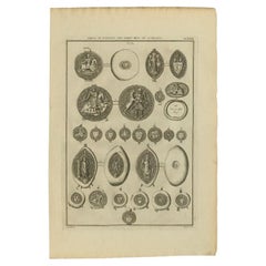 Antique Print of Seals of Nobility and Important Men of Scotland, 1792