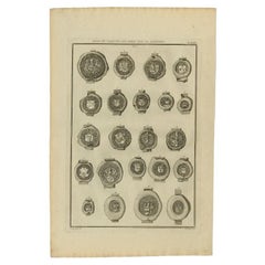 Antique Print of Seals of Nobility and Important Men of Scotland, 1792