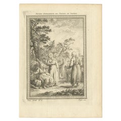 Stampa antica di donne siberiane in Russia, 1768