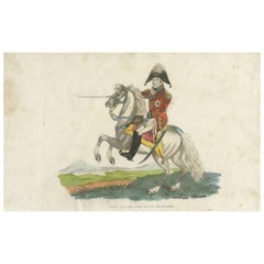 Antique Print of Sir Eyre Coote, British Army Officer, by Evans '1815'