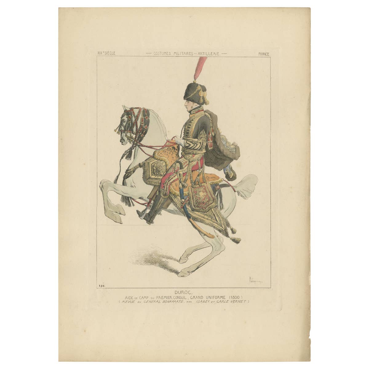Antique Print of Sir Thomas Wharton by Jacquemin, 'c.1870'