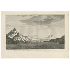 Impression ancienne de la Géorgie du Sud par Cook, 1803