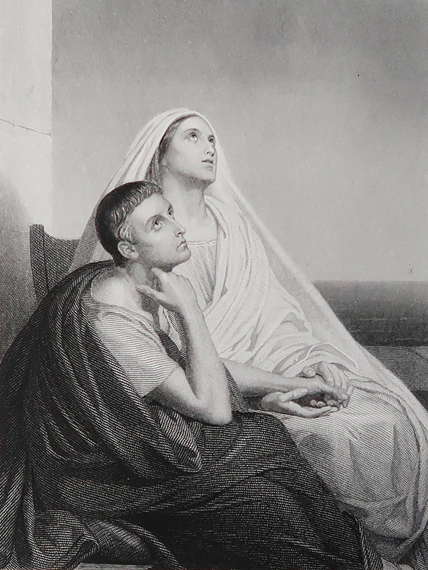 Wonderful image after Scheffer

Fine Steel engraving. 

Published  C.1850

Unframed.

