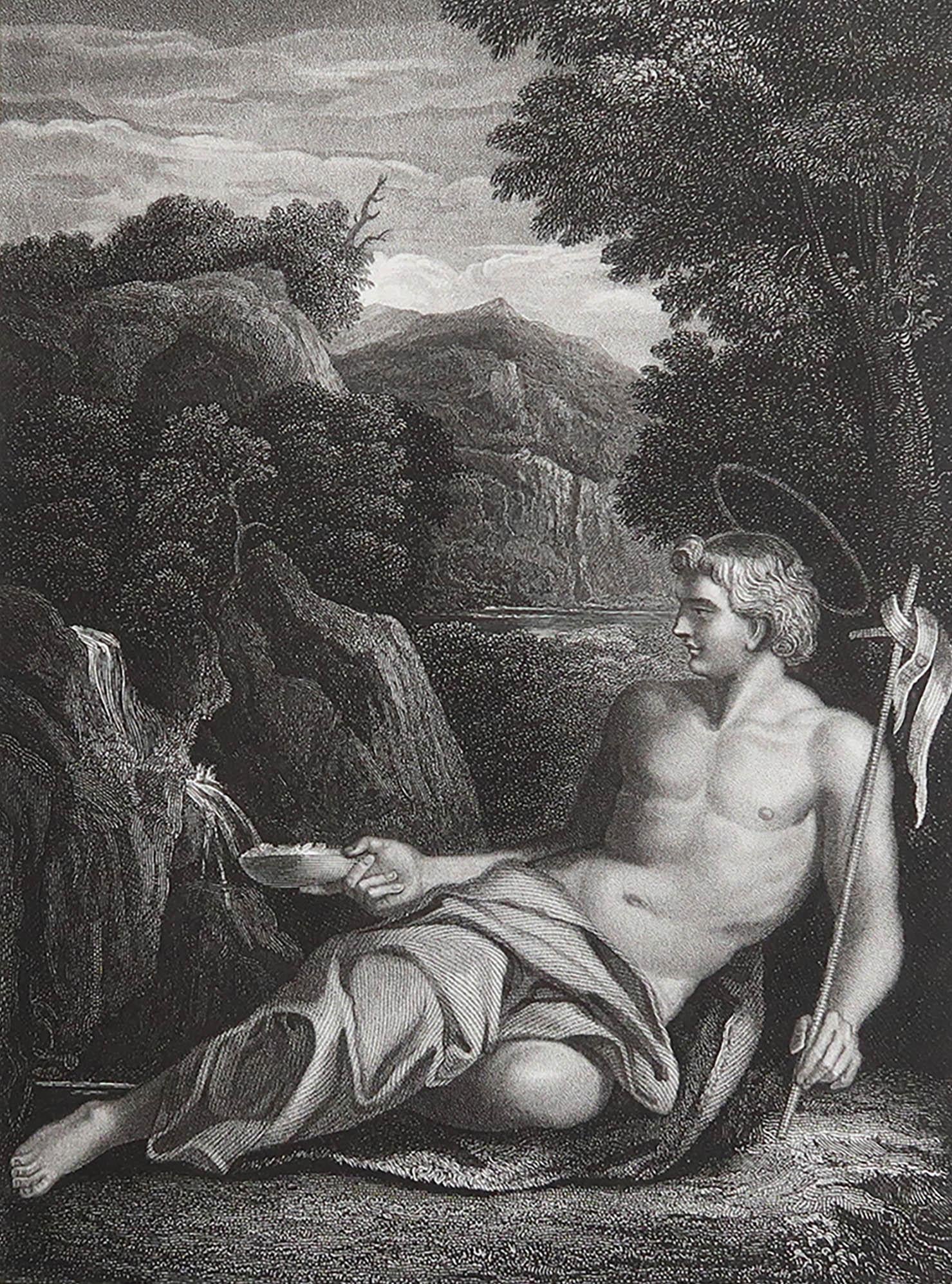 Wonderful image after Carracci

Fine Steel engraving. 

Published by Jones & Co. C.1850

Unframed.

