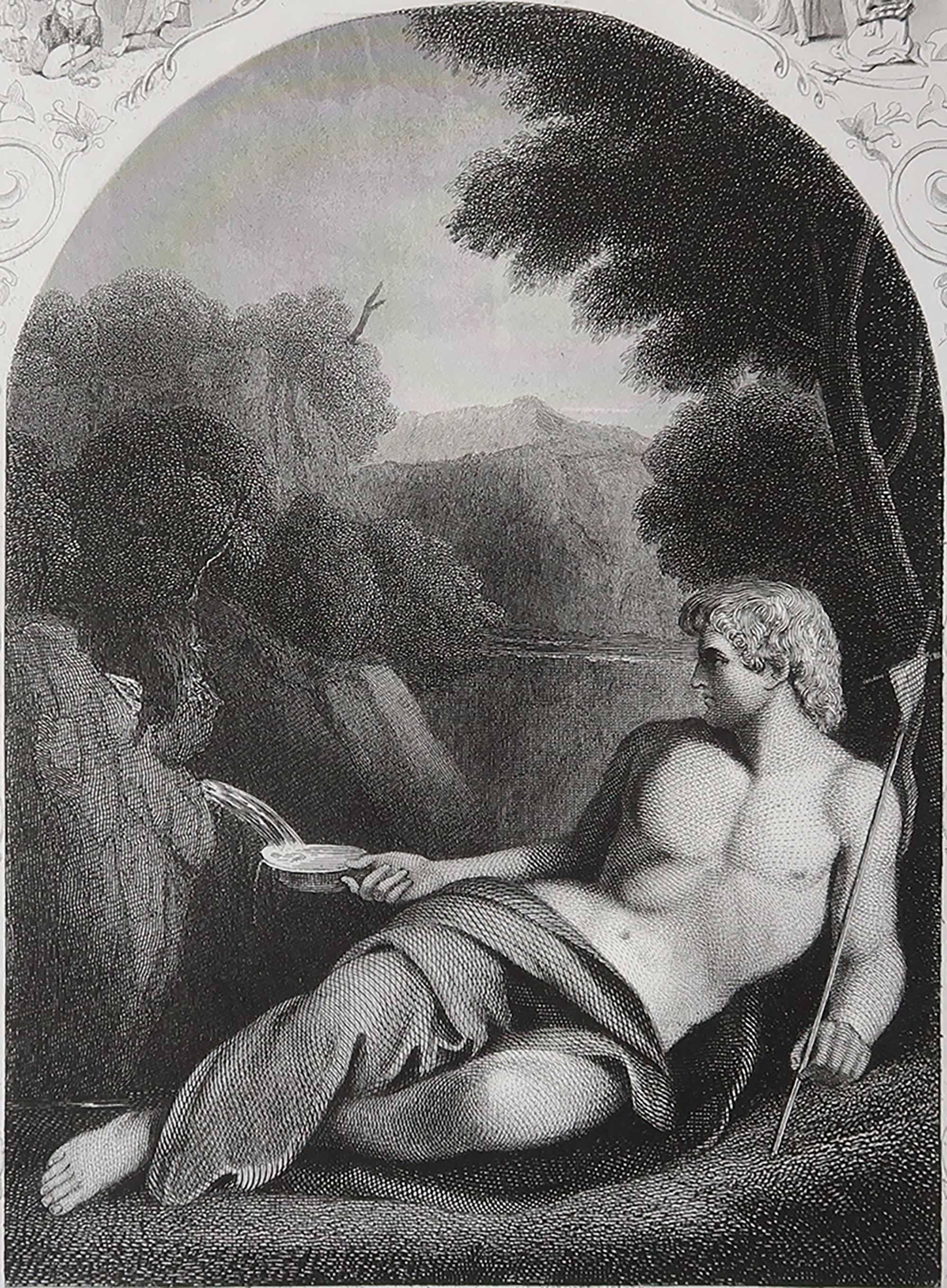 Wonderful image after Carracci

Fine Steel engraving. 

Published C.1850

Unframed.

