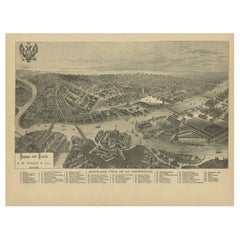 Antique Print of St. Petersburg by Walker, '1887'