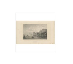Stampa antica di Stansstad 'Svizzera' di A. Fesca, 1860 circa