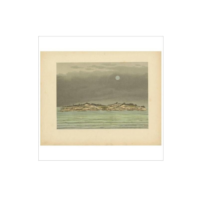Antique Print of Tanjung Belimbing by M.T.H. Perelaer, 1888 In Good Condition For Sale In Langweer, NL