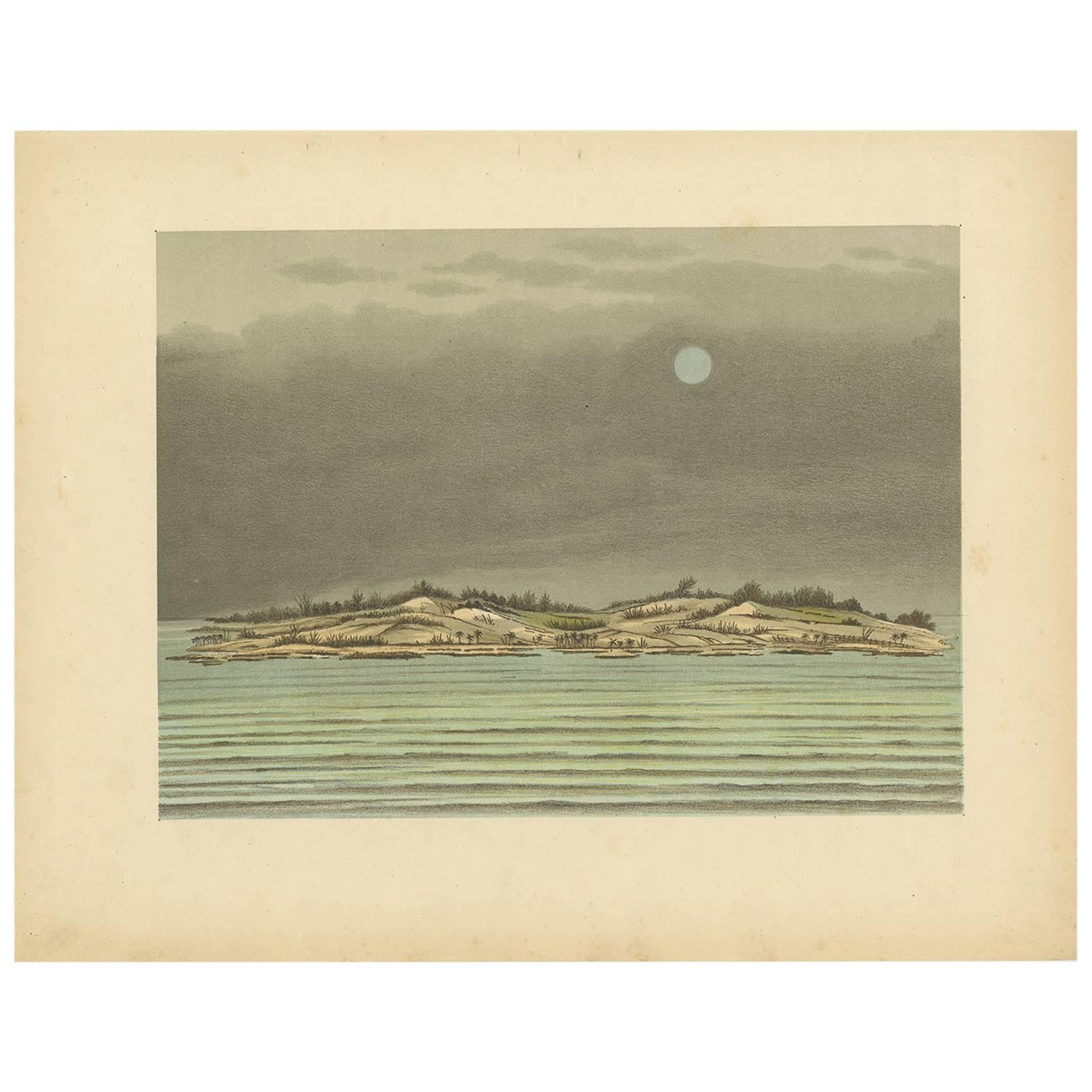 Antiker Druck von Tanjung Belimbing von M.T.H. Perelaer, 1888 im Angebot