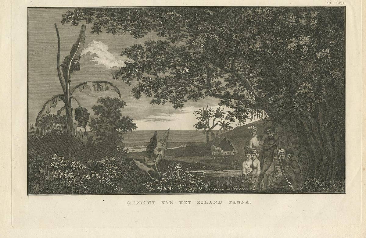View of Tanna Island: A Glimpse into Vanuatu from Cook's Voyages, 1803