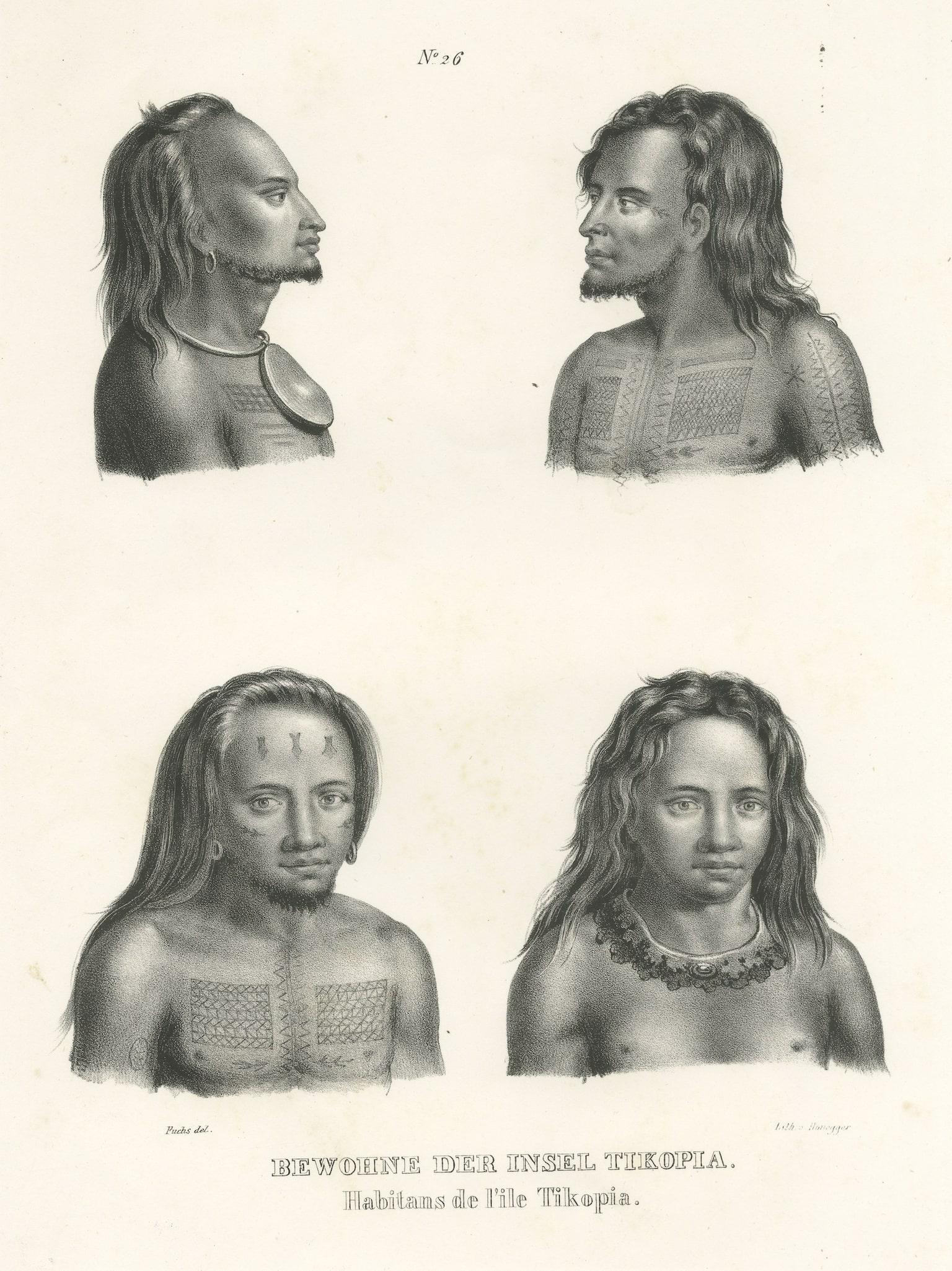 Grabado antiguo titulado 