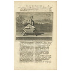 Impression ancienne du 6e empereur moghol par Valentijn (1726)