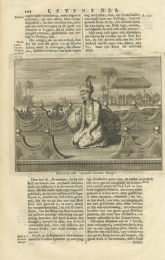 Antique Print of the 8th Mughal Emperor by Valentijn '1726'