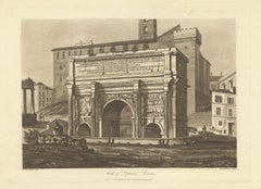 Antique Print of the Arch of Septimius Severus by Abbot '1820'