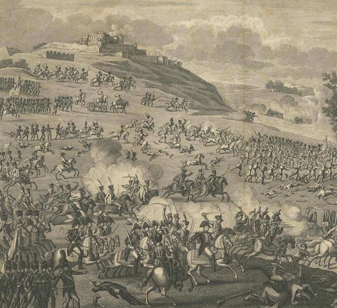 Antique Print of the Battle of Borodino by Le Beau, 'circa 1820'