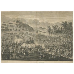 Antique Print of the Battle of Borodino by Le Beau, 'circa 1820'