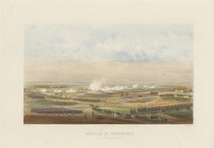 Stampa antica della Battaglia di Montmirail, 1860 circa