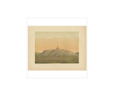 Antique Print of the Borobudur Temple on Java by M.T.H. Perelaer, 1888
