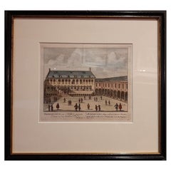 Antique Print of the Boys Orphanage in Amsterdam, c.1708