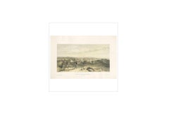 Antique Print of the Camp of the 4th Division 'Crimean War' by W. Simpson, 1855
