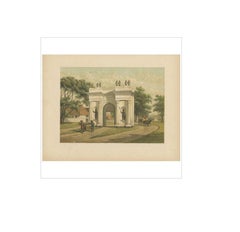 Antique Print of the Castle Gate of Batavia by M.T.H. Perelaer, 1888