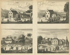 Stampa antica delle chiese di Kopay, Poutour, Navacouli e Chavagatzeri