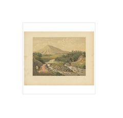 Antique Print of the Ciliwung River on Java by M.T.H. Perelaer, 1888