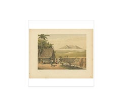 Stampa antica del fiume Cipancar 'Java' di M.T.H. Perelaer, 1888