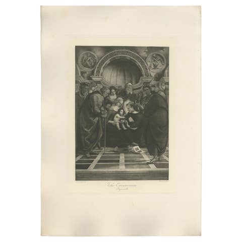 Antique Print of 'The Circumcision' Made after Signorelli 'c.1890'