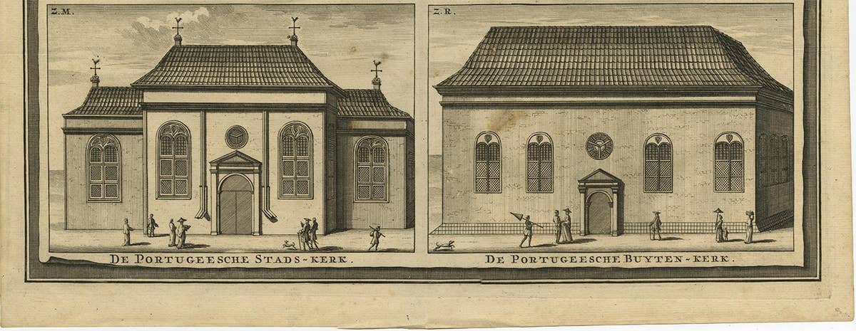 Antique Print of the City Hall of Batavia 'Indonesia' by F. Valentijn circa 1725
