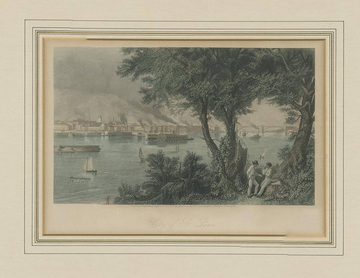 Antique Print of the City of Buffalo by Appleton, 1872
