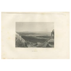 Antique Print of the City of Damas by Grégoire '1883'