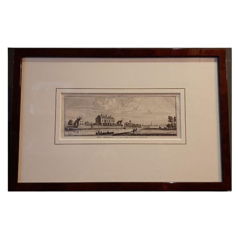 Antique Print of the City of IJsselstein, The Netherlands, c.1750 For Sale