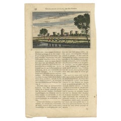Antique Print of the City of Koesuwen, China, 1665