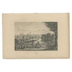 Used Print of the City of Lima, Capital of Peru, circa 1870