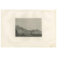Antique Print of the City of Naples by Grégoire, 1883