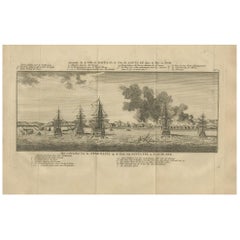 Used Print of the City of Paita by Anson '1749'