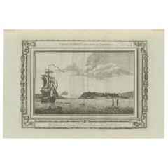 Antique View of Quebec, the Capital of Canada seen from the North East,  c.1780
