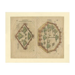 Antique Print of the City of Rome, Italy by Münster, C.1580