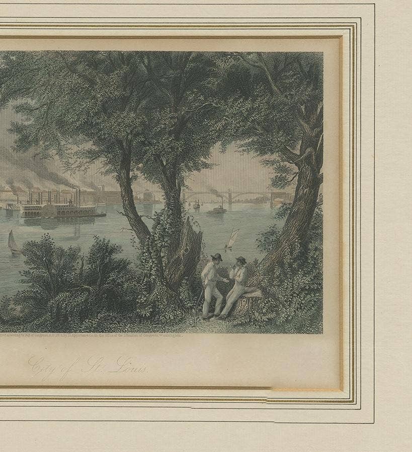 Antique Print of the City of St. Louis by Appleton, 1872