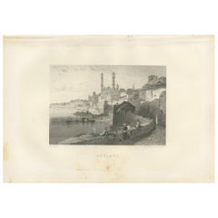 Antique Print of the City of Varanasi by Grégoire '1883'