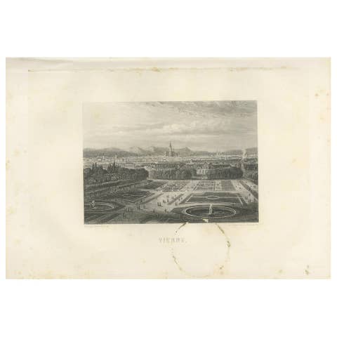 Antique Print of the City of Vienne by Grégoire '1883'