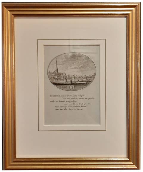 Antique Print of the City of Voorburg in the Netherlands, 1793