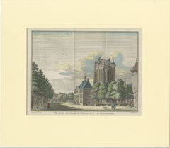 Antique Print of the City of Wijk Bij Duurstede, the Netherlands, circa 1760