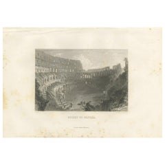 Antique Print of the Colosseum by Grégoire, 1883