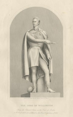 Antiker Druck des Duke of Wellington, 1849