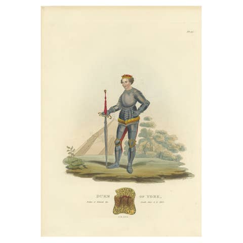 Antique Print of the Duke of York, 1842